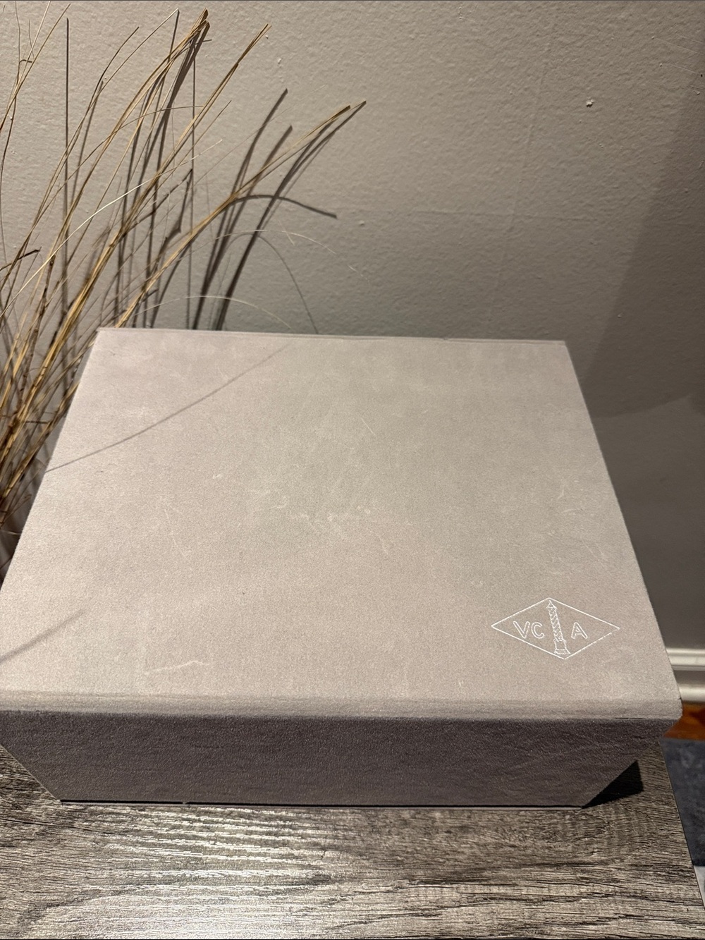 Van Cleef & Arpels gray Velour Large Jewelry Box